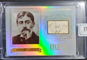 Marcel Proust 2024 Eternal #/D 43/50 Cut Handwritten Letter Silver Foil Relic - Picture 1 of 6