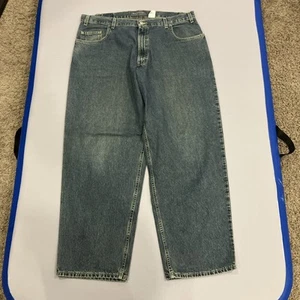 Levis Silvertab Jeans Mens 38x30 Baggy Fit Blue Denim Pants Y2K Skater Loose Fit - Picture 1 of 20