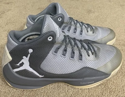 Air Jordan мужские поднимающиеся высокие 2 размер 9,5 скорость полета серые белые 844065-003 - Изображение 1 из 4