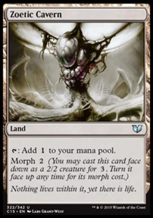 Zoetic Cavern - Light Play MTG Commander 2015 - Image 1 of 1