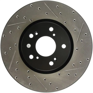 StopTech 127.40062L Sport Cross-Drilled And Slotted Disc Brake Rotor Fits TL - Picture 1 of 10