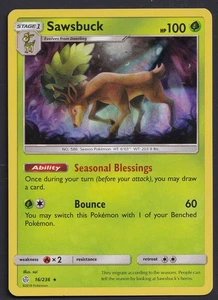 Sawsbuck 16/236 Sm-Cosmic Eclipse Holo - Picture 1 of 2