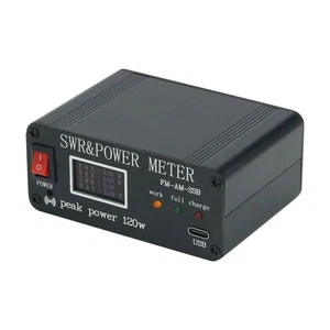 Power Watt Meter SWR & Power Meter Peak Power 120W FM-AM-SSB SWR 1.8MHz-50MHz - Zdjęcie 1 z 6
