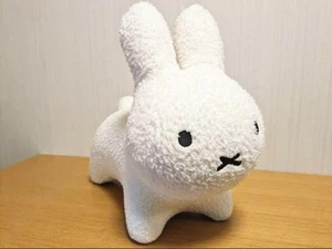 Bruna Bonbon Fluffy White Rabbit Miffy Fuwamoko plush from Japan NEW - Picture 1 of 12