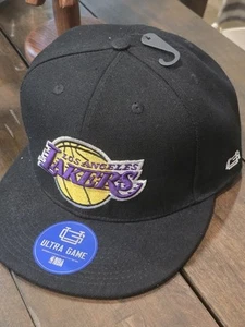 LA Lakers Ultra Game NBA SnapBack Black Adjustable Hat New Los Angeles NWT - Picture 1 of 6