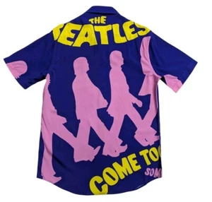 The Beatles X Section 119 Come Together Short Sleeve Button Front Shirt Medium - Imagen 1 de 9