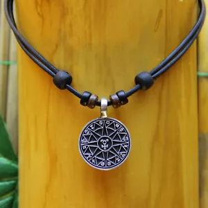 Surferkette Lederhalskette Talisman Damenkette Herrenhalskette Surfschmuck Beach - Bild 1 von 6