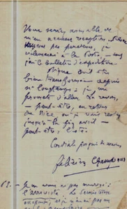 Lettre du janvier 1907 de felicien champsor au bibliothécaire de digne - Picture 1 of 2