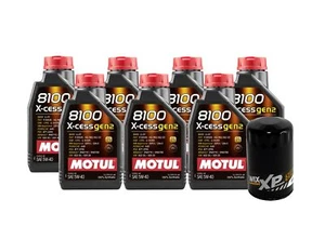 7L Motul 8100 X-CESS GEN2 5W-40 Wix XP Filter Motor Oil Change Kit API SN - Picture 1 of 1