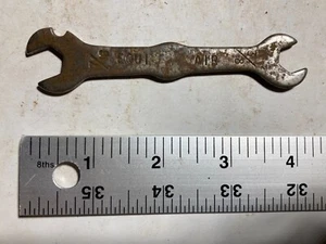 Vintage Equi Air 3/8" x 7/16" SAE Double Open-End Drop-Forged Wrench 4" Aviator - Picture 1 of 7