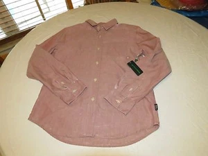 Mens Modern Amusement button up shirt CROW RARE long sleeve XL xlg Red weathered - Picture 1 of 1