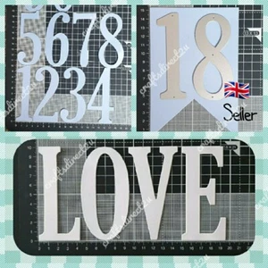 METAL CUTTING DIE - 10 cm - 4 inch - ALPHABET - NUMBERS - 15cm (6 inch) BANNER - Picture 1 of 4