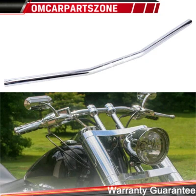 1" Motorcycle Drag Bar Handlebar Iron For Harley SUPERLOW Sportster XL883 XL1200 - Image 1 of 4