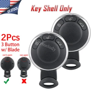 2 for Mini Cooper S One D Clubman Countryman Cabrio Remote Key Fob Case 3 Button - Bild 1 von 11