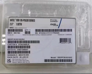 Intel 1.92TB SSD D5-P5530 U.2 SSDPF2KX019XZN1 Series DC NVME Solid State Drive - Picture 1 of 1