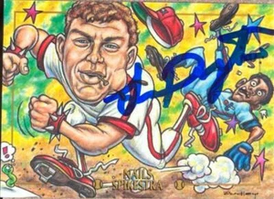 Lenny Dykstra Autographed 1995 Cardtoons #68 Nails Spikestra - Picture 1 of 1
