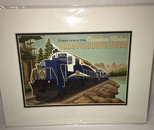Rocky Mountaineer Railroad Classic Art Canadian Rockies Jode Thompson TrainPrint - Picture 1 of 3