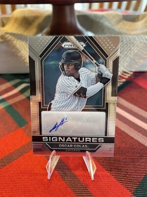 2023 Prizm Oscar Colas Silver Prizm Autograph Auto #OC White Sox - Image 1 of 2