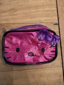 2016 Sanrio Hello Kitty Women's Coin Purse Clear Pink Zipper Wallet 5.5” - Picture 1 of 6
