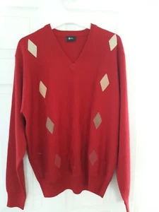 MAN'S CREW NECK JUMPER GABICCI ....SIZE M....LOVELY RED...VINTAGE... - Picture 1 of 9