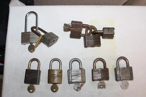 Lote de 10 candados vintage con llaves American Master Lock - Imagen 1 de 15