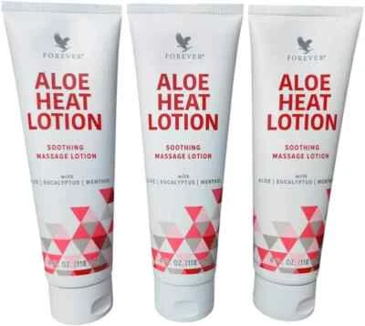 Confezione da 3 LOZIONI RISCALDANTI Forever Living Aloe (3 x 4 once) Lozione ...
