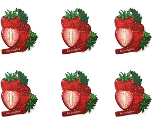 Deodorante per auto Air Jungles profumo di fragola da appendere 6 pezzi - Foto 1 di 7