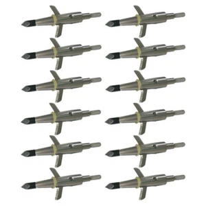 12Pcs Hunting Swhacker Broadheads 100 Grain Compound Bow Crossbow Shooting Point - Picture 1 of 7