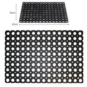 Fußmatte Gummi Türmatte 40x60cm Gummimatte Fußabtreter Schmutzfangmatte Außen  - Bild 1 von 2