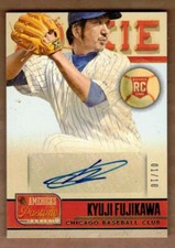 2013 PANINI AMERICA'S PASTIME GREEN #267 KYUJI FUJIKAWA AUTO #1/10