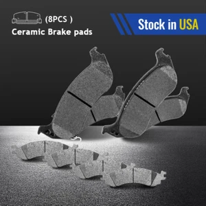 Front & Rear Ceramic Brake Pads for 2006 2007 - 2010 Ford Explorer Mountaineer - Picture 1 of 7