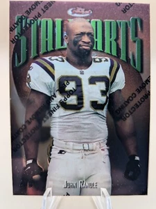 1997 Topps Finest John Randle Stalwarts football card w/coating #267 Vikings HOF - Picture 1 of 2