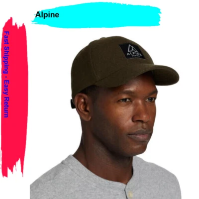 Alpine Design Men's Faux Melton Patch Cap, Olive - Image 1 of 3