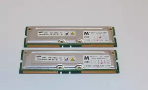 Set of 2 Samsung SDRAM Memory 128MB/4 MR18R1624AF0-CM8 1800-40 - Picture 1 of 2