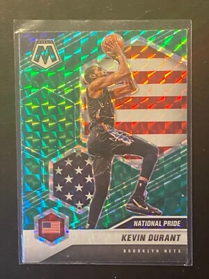 Kevin Durant 2020-21 Panini Mosaic Prizm Green National Pride #248 Brooklyn Nets - Image 1 of 2