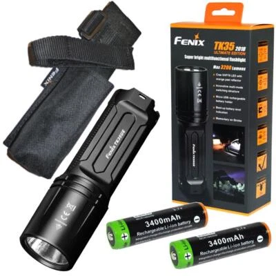 Torcia tattica LED Fenix TK35UE 2018 3200 lumen con batterie 3400 mAh TK35 - Immagine 1 di 4