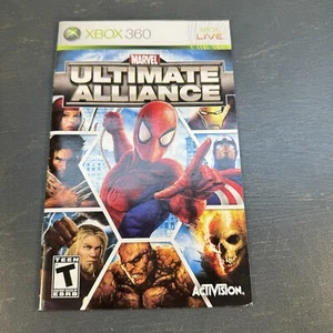ORIGINAL Manual Only Marvel Ultimate Alliance Microsoft Xbox 360 Live Game Manua - Picture 1 of 10