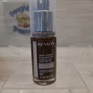 Revlon Illuminance Skin Caring Liquid Foundation 617 Ebony 1 oz NEW - Picture 1 of 2