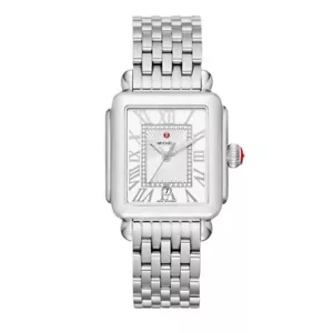 Michele Deco Madison Stainless Steel Silver Diamond Dial watch MWW06T000141 - Picture 1 of 4