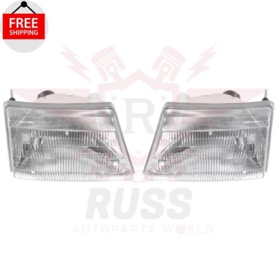 New Front Headlight Assembly Halogen With Bulbs 2PC Fits 1998-2000 Ford Ranger Foto 1 de 4