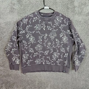 Lucky Brand XL schwarz Neuheit bedruckt Langarm Wildleder Frottee Rundhalsausschnitt Sweatshirt - Bild 1 von 9