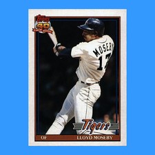 1991 Topps Baseball #632 - Lloyd Moseby [Base] Detroit Tigers NM-MT