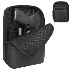 Tactical Concealed Gun Pouch Single Layer Handgun Pistol Holster EDC Waist Bag - Picture 1 of 5