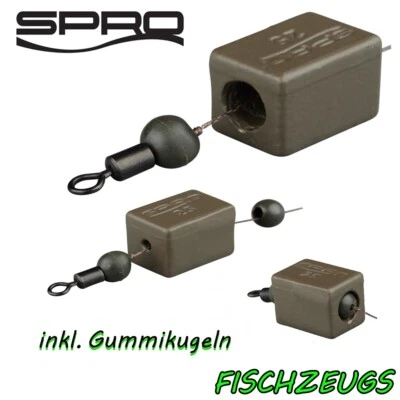 Spro Deadbait Cube Sinker Blei Grundblei 25g Toter Köderfisch Gummiperle 2er-Set - Bild 1 von 4