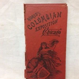 Folleto de recuerdo vintage de exposición colombiana de la Feria Mundial de Chiago - Imagen 1 de 14
