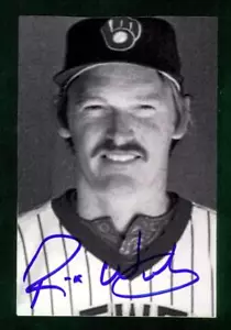 #0571, 4" x 6" Photo Card, Signed-Autographed, Rick Waits, Milwaukee Brewers - Picture 1 of 2