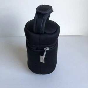 Tommee Tippee Closer To Nature Black Neoprene Insulated Baby Bottle Holder Cover - Picture 1 of 8