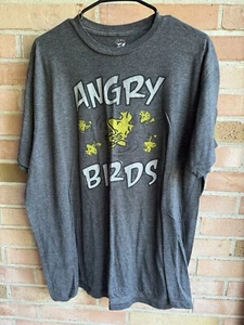 Peanuts Woodstock Angry Birds Mens Size XL Gray Short Sleeve T-shirt - Picture 1 of 3