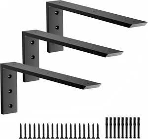 Premium Schwerlast Arbeitsplattenhalterungen 18 Zoll 3er Pack (2/5" dick), Granitanzahl - Bild 1 von 7