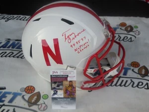 Tom Osborne signierter Nebraska Cornhuskers Full Size Helm mit Champs JSA COA  - Bild 1 von 2